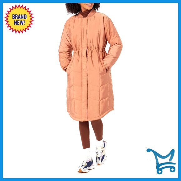 Oversized Quilted Coat Water Resistant Insulated Winter Jacket Chic Minimal